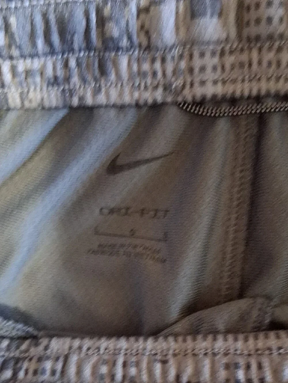 Nike Youth Boy’s Gray Athletic Shorts with Black Swoosh